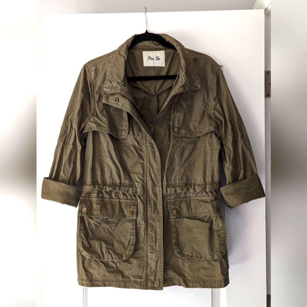 Per Se Jacket, Size M/L, olive green